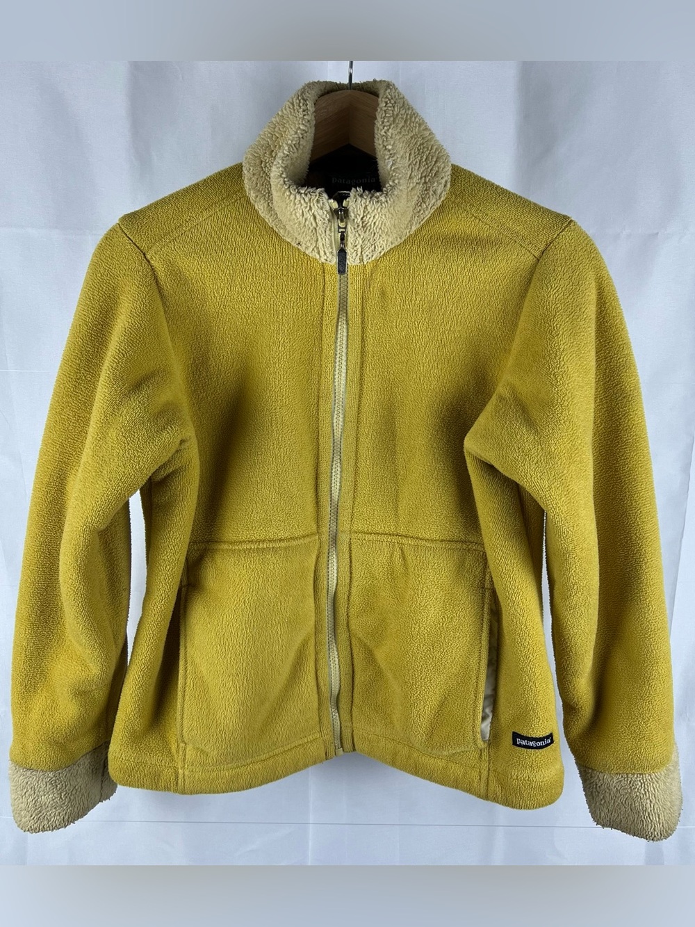 Patagonia Synchilla Windzone Womens Jacket Yellow Full Zip 27282FA Size XS